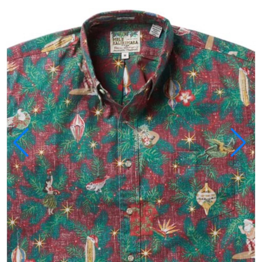 Reyn Spooner Hawaiian Christmas Shirt